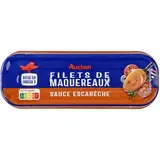 Auchan Filets de maquereaux sauce escabèche en conserve, 85g