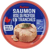 Auchan Saumon sans arêtes au naturel MSC en conserve, 112g