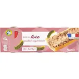 Auchan Pâté de foie qualité supérieure en conserve, 3x78g