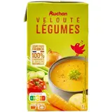 Auchan Soupe Velouté de légumes - Soupe liquide en brique familiale, 1L