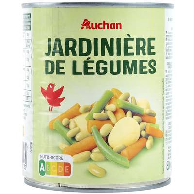 Auchan Jardinière 4 Légumes en conserve, 510g