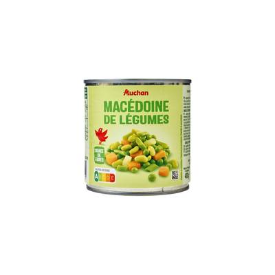 Auchan Macédoine de légumes en conserve, 265g