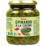 Auchan Épinard à la crème en bocal, 315g
