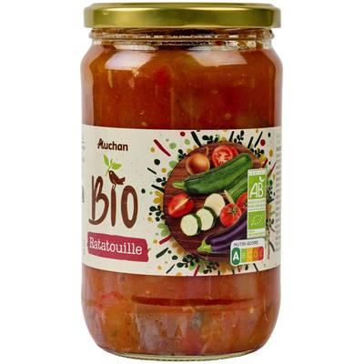 Auchan BIO Ratatouille Bio en bocal, 650g