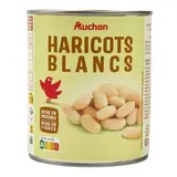 Auchan Haricots blancs en conserve, 500g