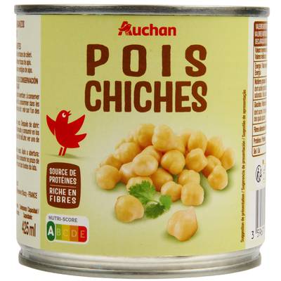 Auchan Pois chiches en conserve, 265g