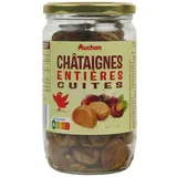 Auchan Châtaignes entières cuites en bocal, 420g