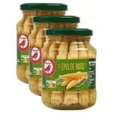 Auchan Épis de maïs en bocal, Lot de 3x190g