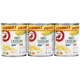 Auchan Maïs croquant sans residu de pesticides Format Promo en conserve, 3x165g