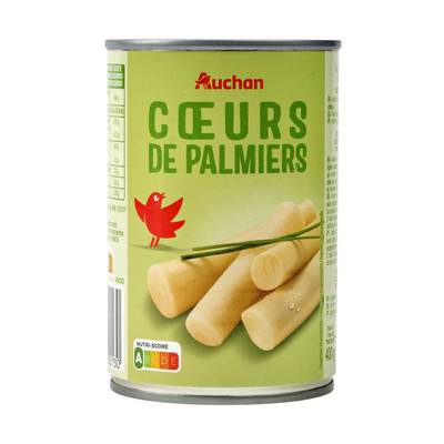 Auchan Coeurs de palmier en conserve, 220g