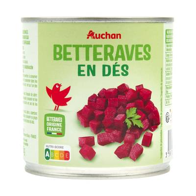 Auchan Betteraves en dés en conserve, 265g
