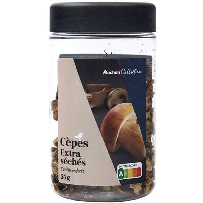 Auchan Collection Cèpes séchés en bocal, 30g