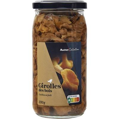 Auchan Collection Girolles en bocal, 185g