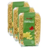 Auchan Pâtes Farfalle, Lot de 3x500g