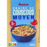 Auchan Graines de Couscous moyen en vrac, 500g
