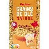 Auchan Grains de blé nature sachet cuisson, 4x125g