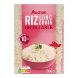 Auchan Riz long grain incollable 10 min en vrac, 500g