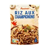 Auchan Riz aux Champignons en sachet micro-ondable, 250g