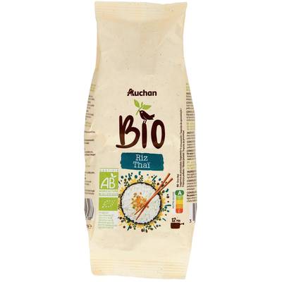 Auchan BIO Riz thaï bio en vrac, 500g