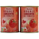 Auchan Double concentré de tomates en conserve, 2x140g