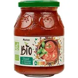 Auchan BIO Chair de tomates au basilic Bio en bocal, 400g