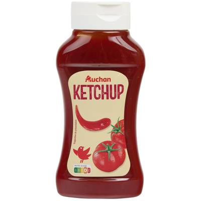 Auchan Ketchup nature en Flacon Souple Squeeze, 560g