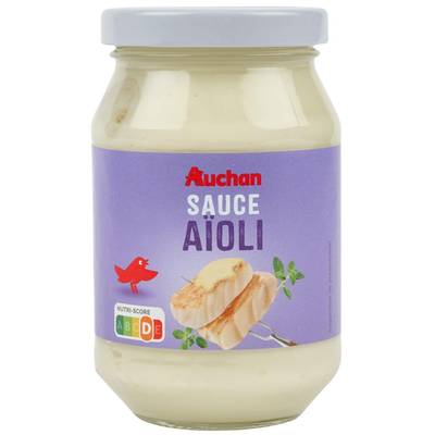 Auchan Sauce Aïoli en bocal, 245g