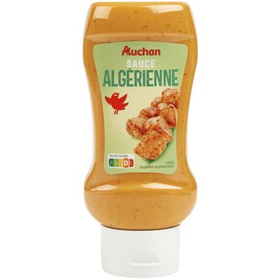 Auchan Sauce algérienne en flacon souple Squeeze Top Down, 355g