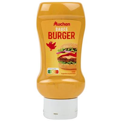 Auchan Sauce burger en flacon souple Squeeze Top Down, 350g