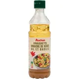 Auchan Vinaigrette au Vinaigre de Xérès Ail et Basilic en flacon souple, 35cl
