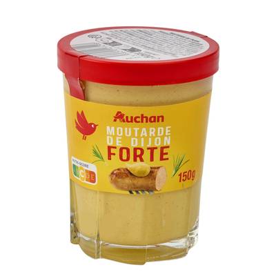 Auchan Moutarde forte de Dijon en verre, 150g