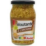 Auchan Moutarde à l'ancienne en bocal, 200g