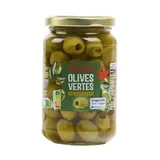 Auchan Olives vertes dénoyautées en bocal, 160g