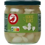 Auchan Oignons blancs au vinaigre en bocal, 220g