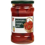 Auchan Poivrons rouges grillés en bocal, 180g