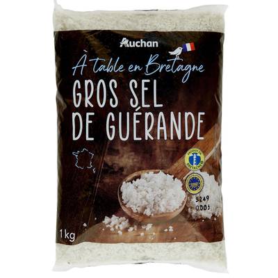 Auchan Terroir Gros sel de Guérande IGP, 1kg