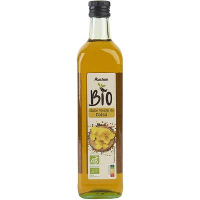 Auchan BIO Huile de colza Bio, 75cl