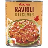 Auchan Ravioli aux 6 légumes en conserve pour 2, 800g