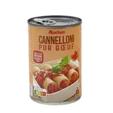 Auchan Cannelloni pur bœuf en conserve individuelle, 400g