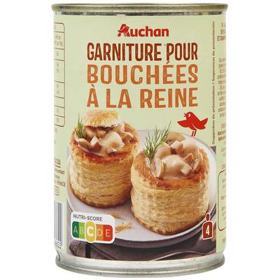 Auchan Garniture pour bouchées à la reine en conserve pour 4, 400g