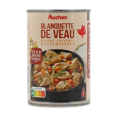 Auchan Blanquette de Veau en conserve individuelle, 400g