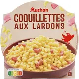Auchan Coquillette aux Lardons en barquette individuelle micro-ondable, 300g
