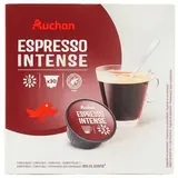Auchan Capsules de café espresso intense Compatible Docle Gusto, 30 capsules