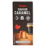 Auchan Capsules de café saveur caramel, 10 capsules