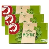 Auchan Thé vert à la menthe, Lot de 3x25 sachets