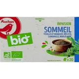 Auchan BIO Infusion sommeil bio, 20 sachets