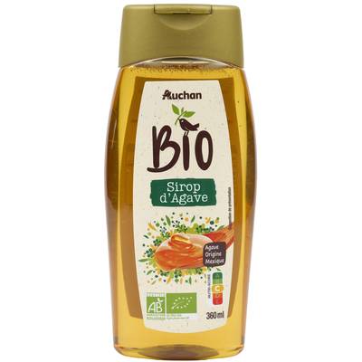 Auchan BIO Sirop d'Agave Bio, 360ml