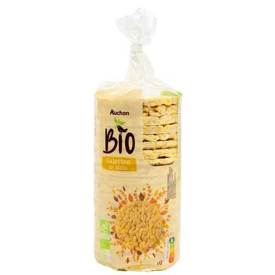 Auchan BIO Galettes de maïs bio, 130g