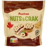 Auchan Mon goûter Biscuits fourrés à la pâte à tartiner noisettes x16, 16 biscuits - 228g