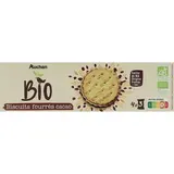 Auchan BIO Biscuits goûters fourrés au cacao bio, 3 étuis - 185g